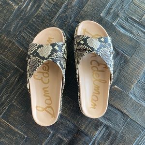Sam Edelman Snakeskin Platform Shoes